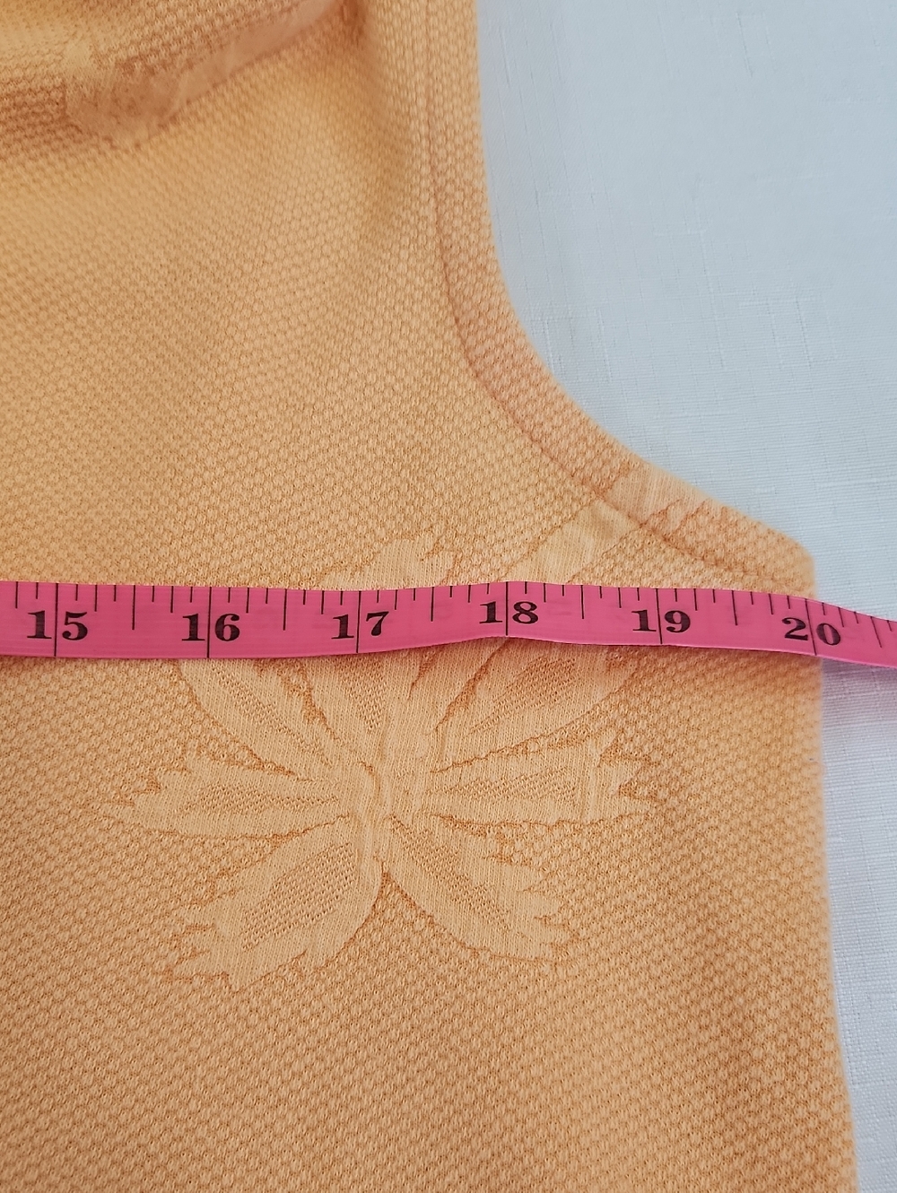 Secret Treasres Palm Tree Print Beach Cover Up Robe. Hooded Peach Color. Size M - Picture 8 of 10